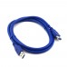 Кабель USB 3.0 AM - AF OD6mm синий 1.5m
